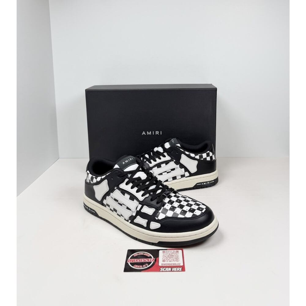 Size 41EU/8US - Amiri Skel Top Low Checkered Sneakers🏁 NEW/RETAIL $700!